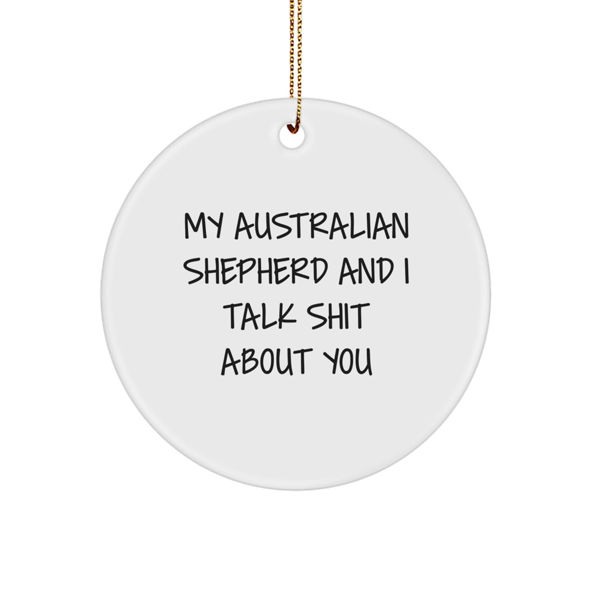 Christmas Ornament Idea for Coworkers Gift – Talk Shit About You - Image 1