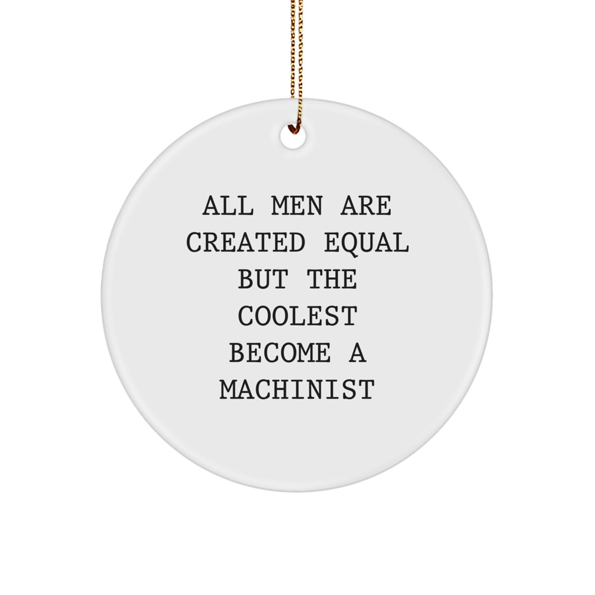 Christmas Gift for Her Machinist Keepsake Ornament - Image 1