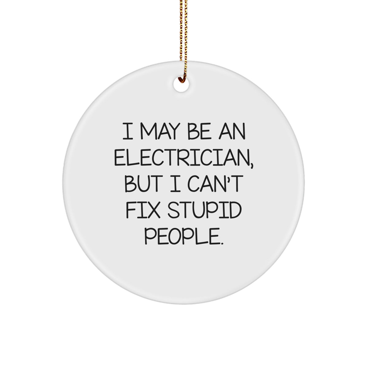 Christmas Unique Gift for Her Electrician Humor Ornament Bright Present - Image 1