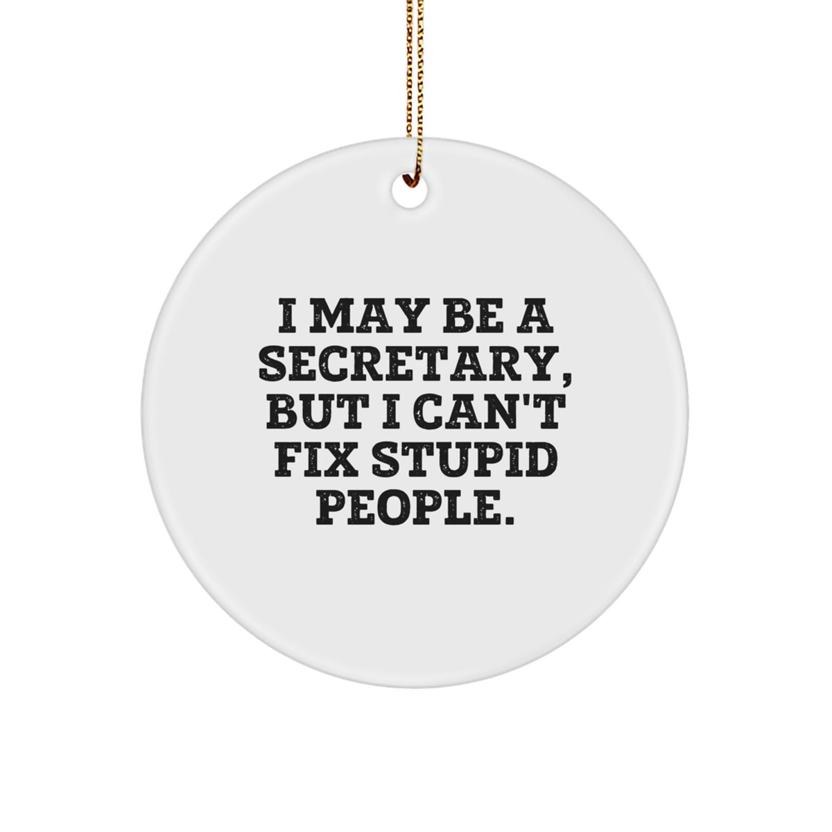 Family Secretary Circle Ornament I May Be A Secretary Christmas Unique Gift - Image 1