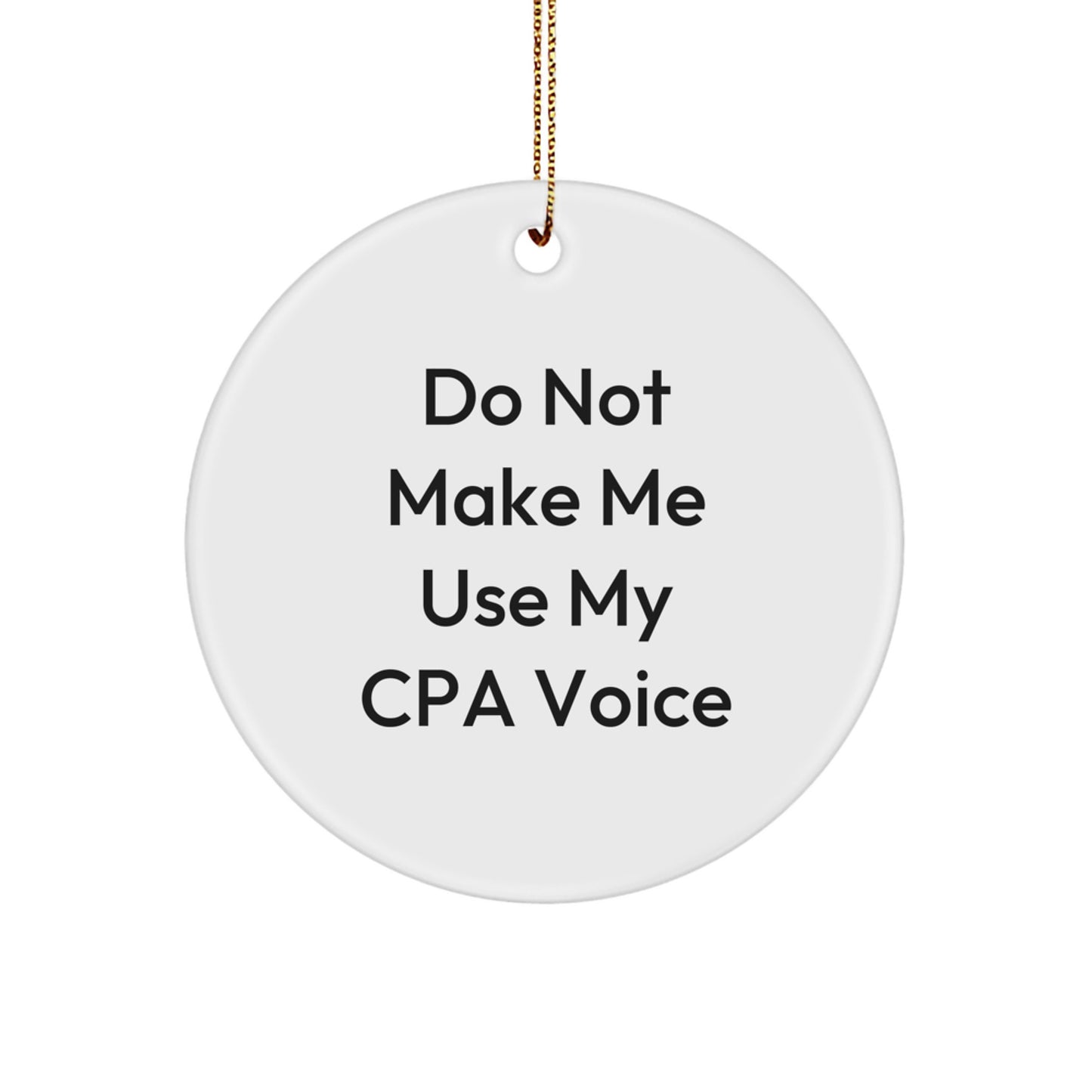Cpa Keepsake Christmas Ornament for Him Gift - Image 1