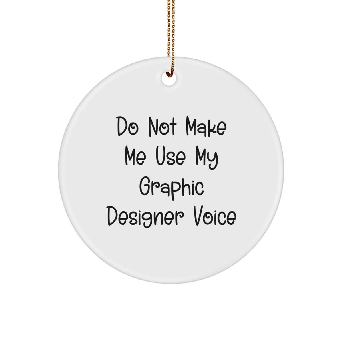 Christmas Gift for Her Graphic Designer Ornament Present - Image 1
