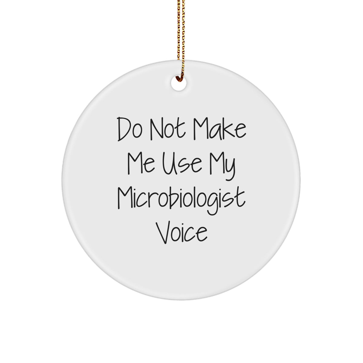 Microbiologist Circle Ornament Essential for Best Friend Christmas Gift - Image 1