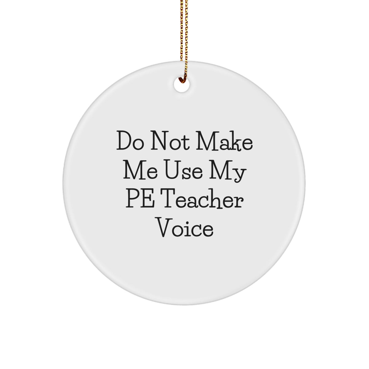 PE Teacher Keepsake Christmas Ornament for Him Gift - Image 1