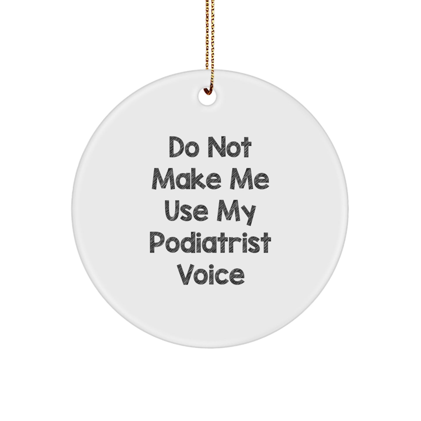 Podiatrist Keepsake Christmas Ornament for Him Humorous Gift - Image 1