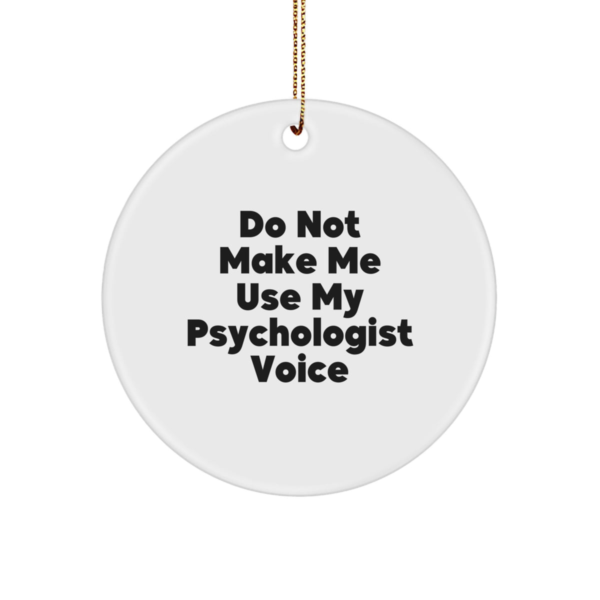 Quirky Novelty Psychologist Christmas Ornament for Friends Gift - Image 1