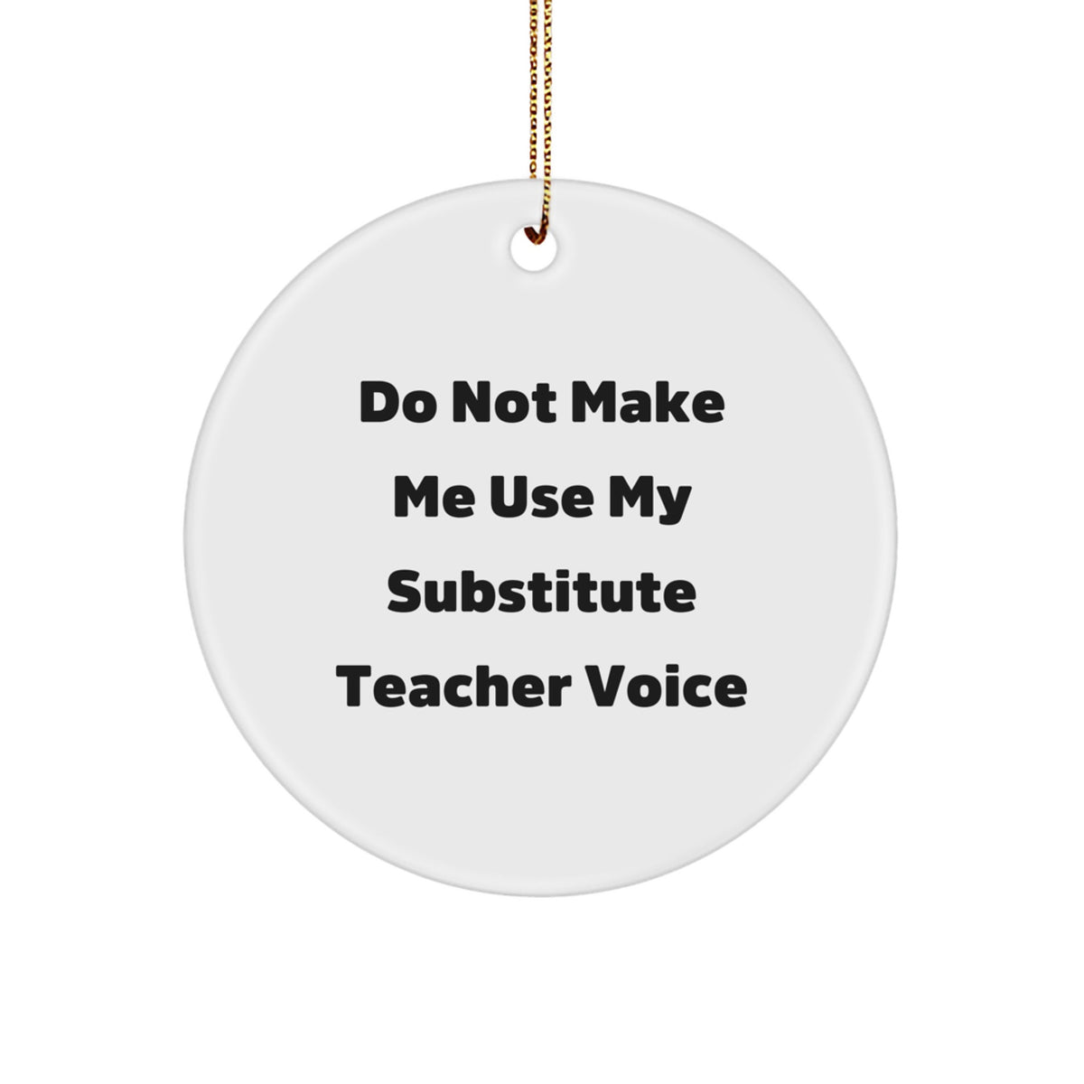 Christmas Gift for Her Substitute Teacher Ornament Present - Image 1