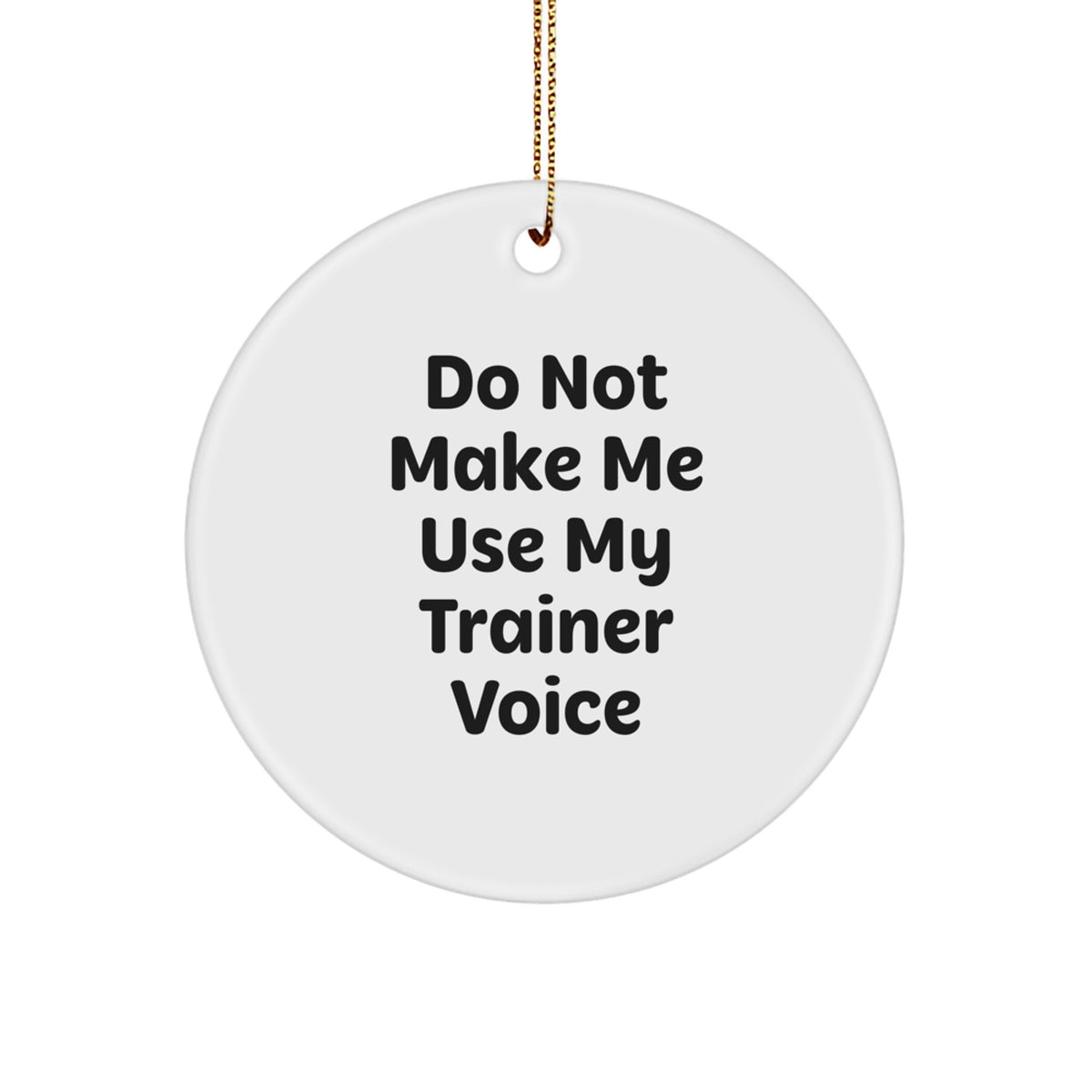 Christmas Gift for Her Trainer Ornament Present with Voice Quote - Image 1