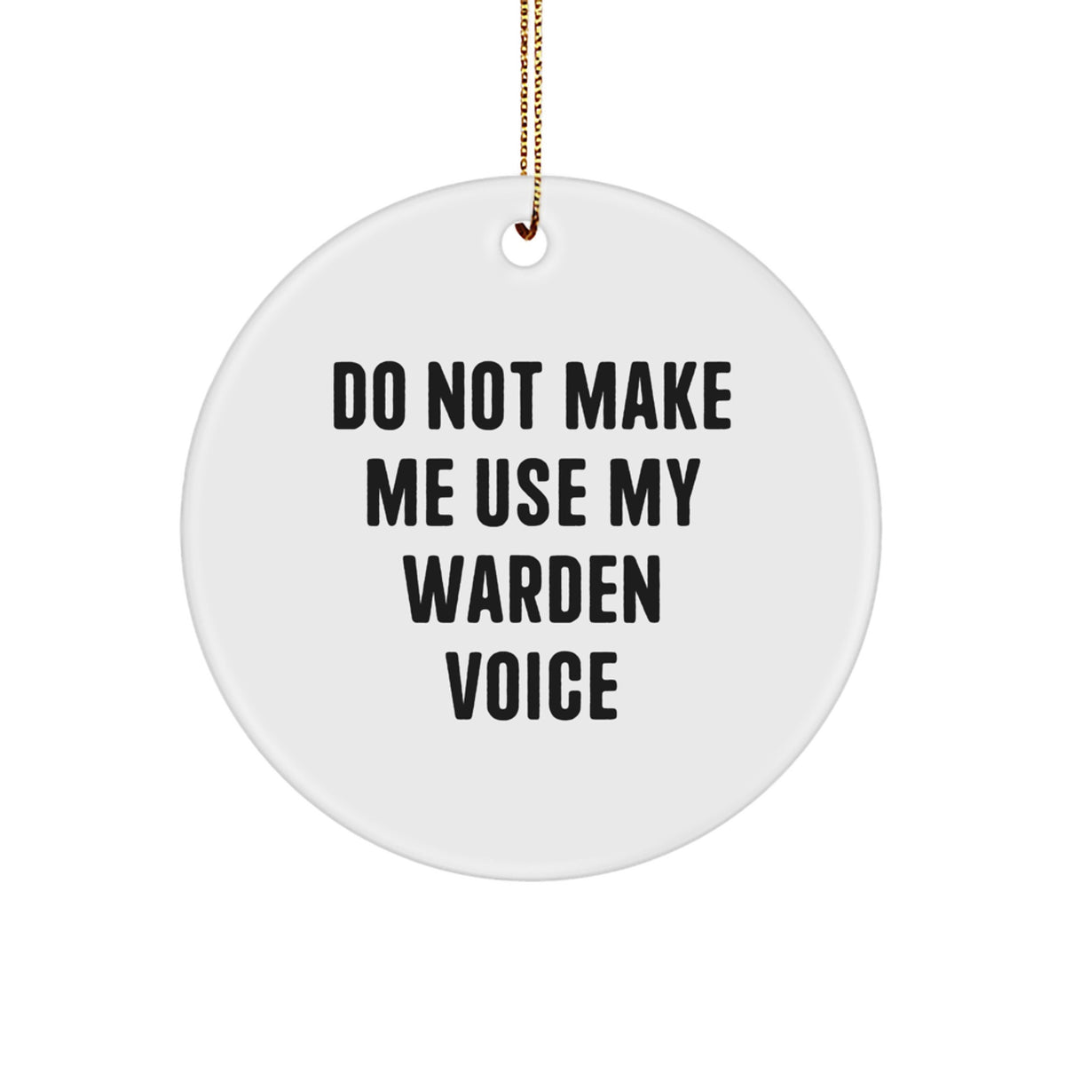 Christmas Gift for Roommates – Collectible Warden Circle Ornament - Image 1