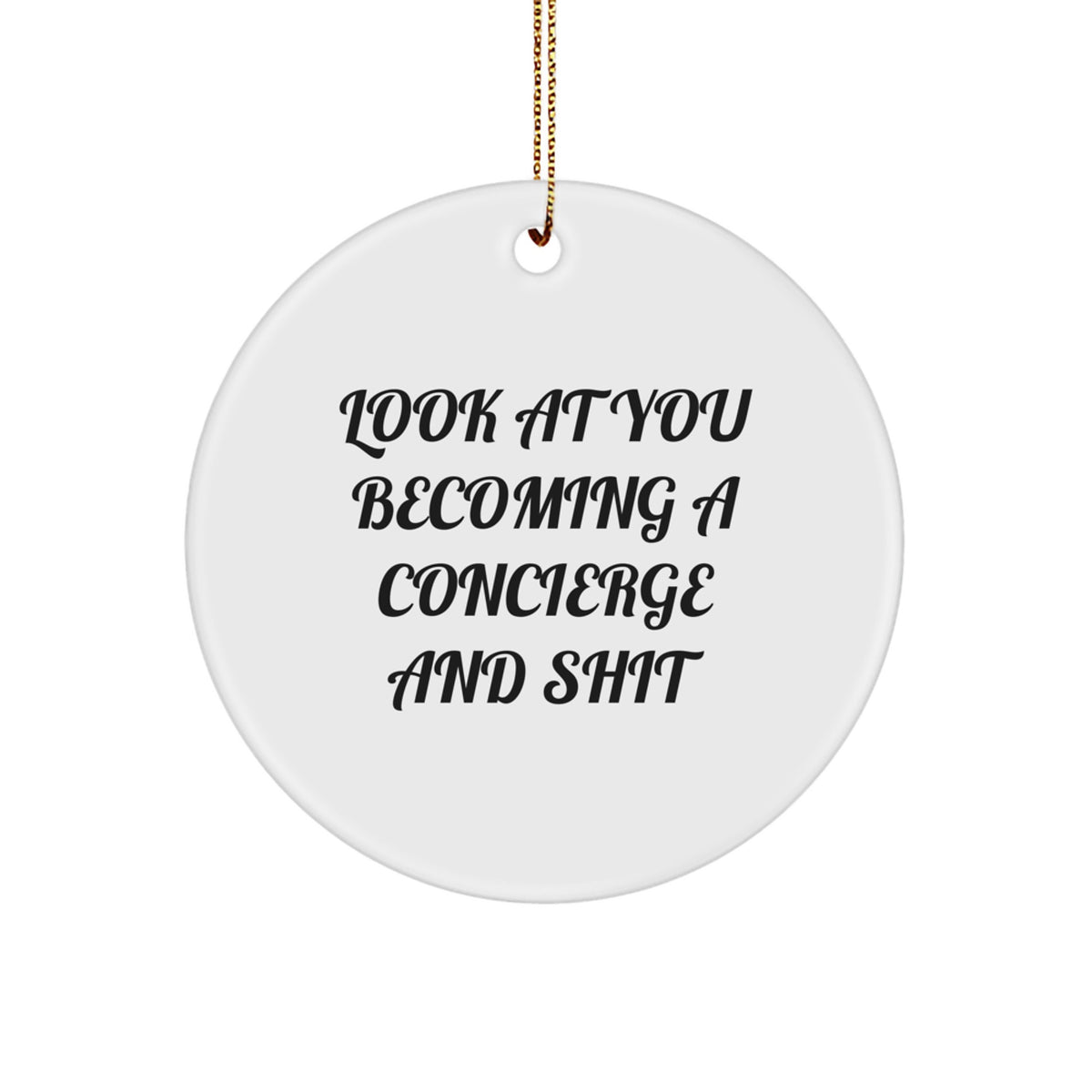 Concierge Circle Ornament Christmas Gift for Coworkers Holiday Idea - Image 1