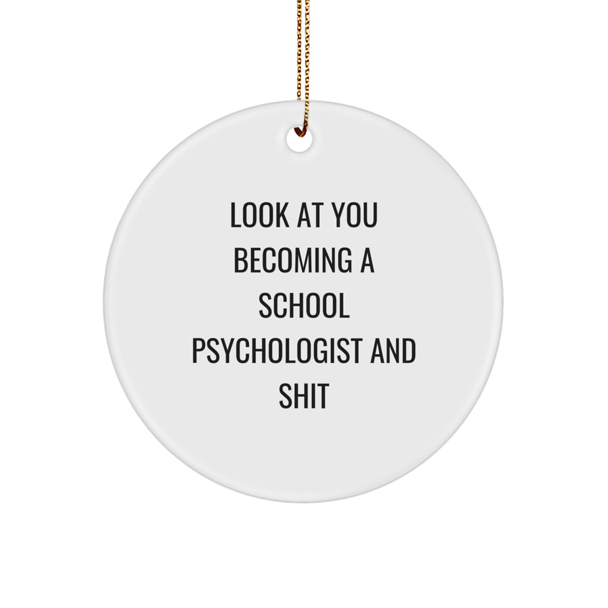Christmas Gift for Her School Psychologist Ornament Present - Image 1
