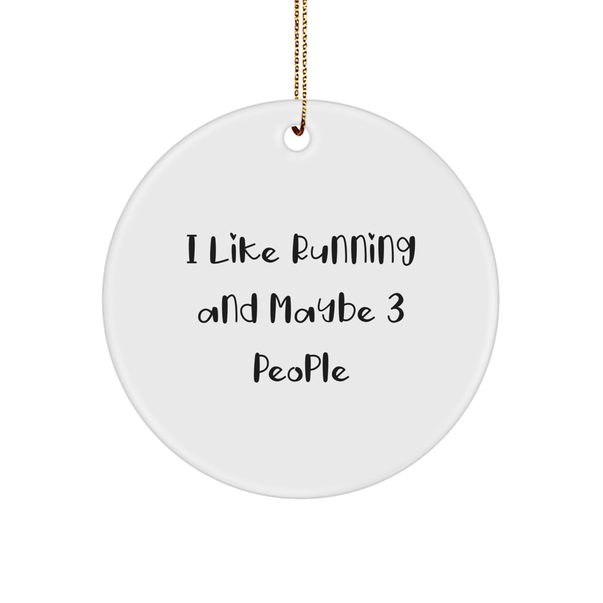 Favorite Running Christmas Ornament Gift for Kids - I Like Running And - Image 1