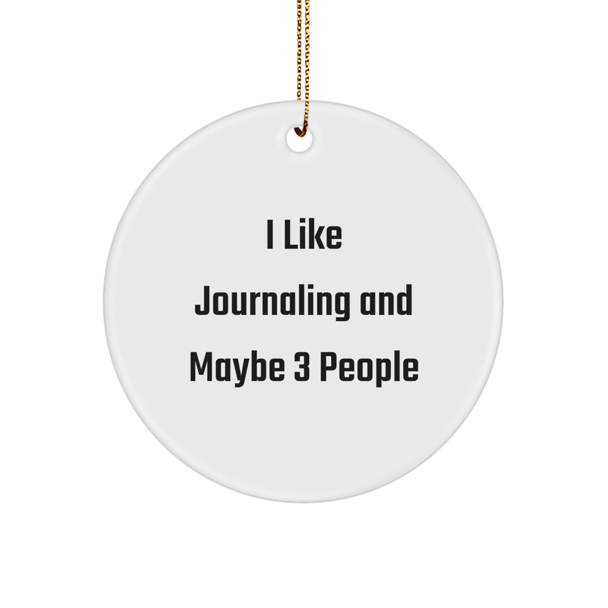 Journaling Christmas Ornament Gift A Quirky Idea for Coworkers - Image 1