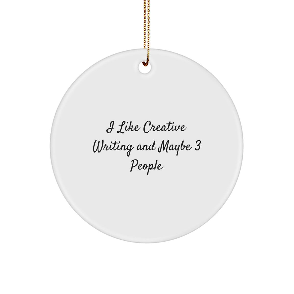 Creative Writing Circle Ornament Idea for Coworkers Christmas Gift - Image 1