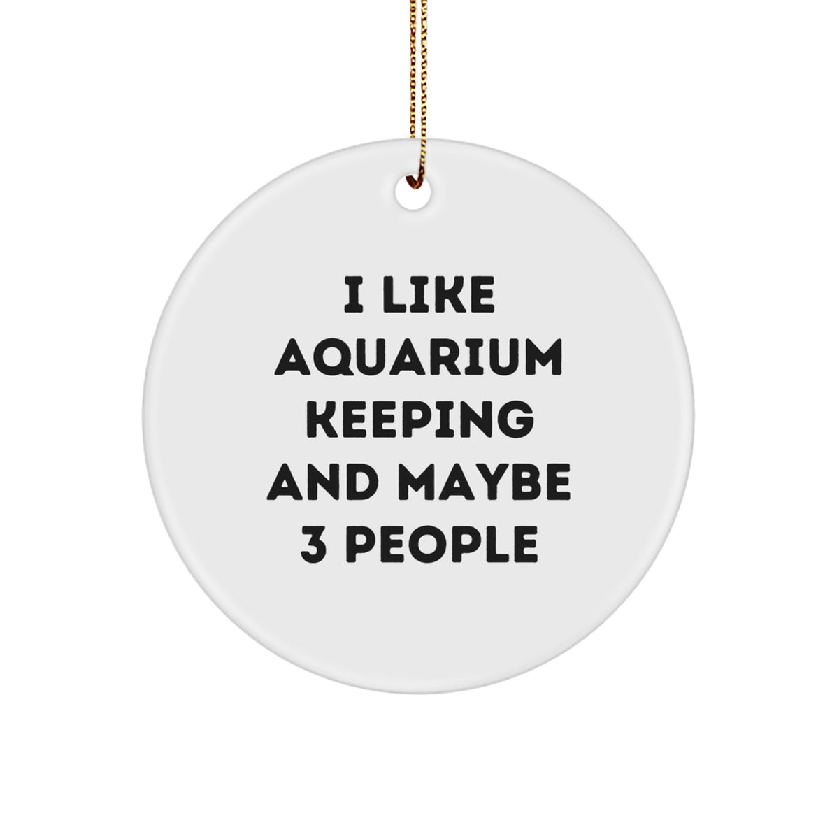 Favorite Aquarium Keeping Circle Ornament for Kids Christmas Gift - Image 1