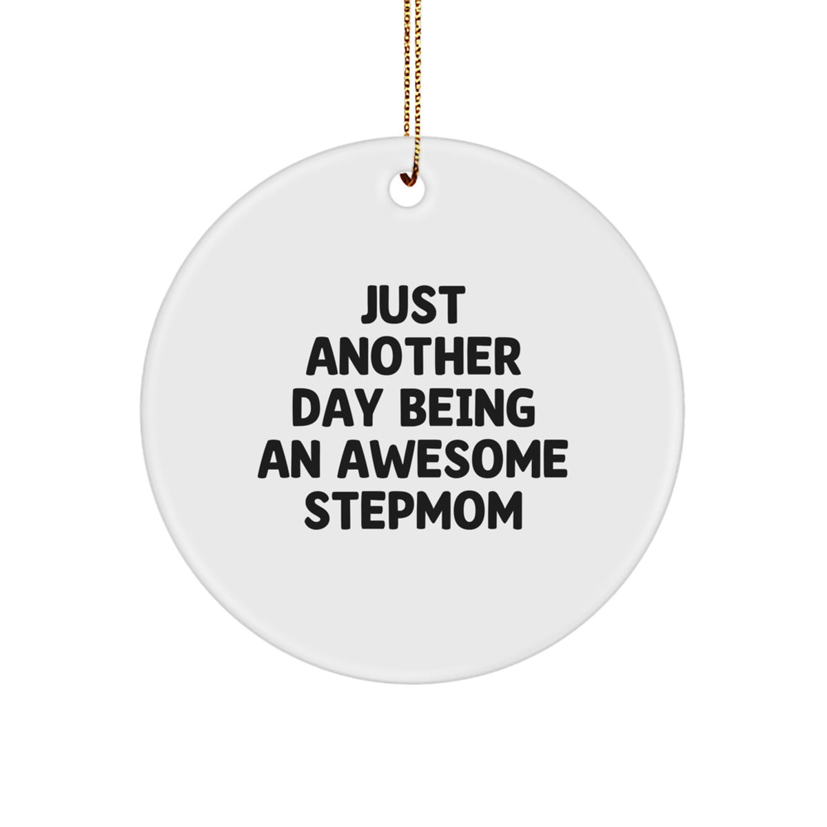 Playful Stepmom Christmas Ornament for Friends Gift - Image 1