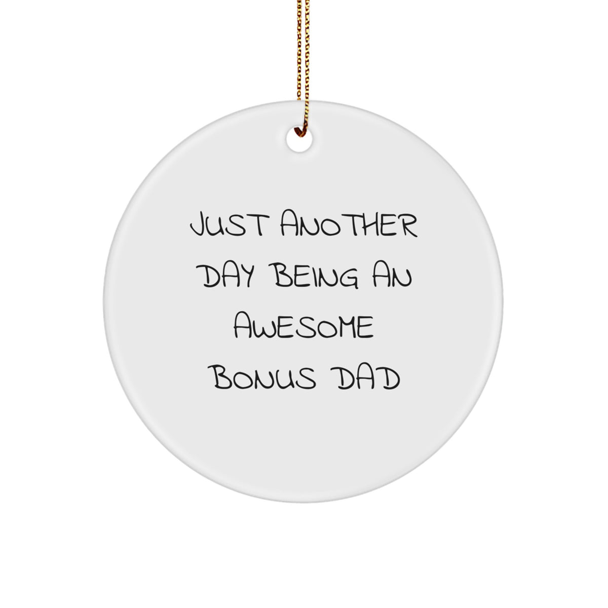Favorite Bonus Dad Christmas Ornament for a Sibling Holiday Gift - Image 1