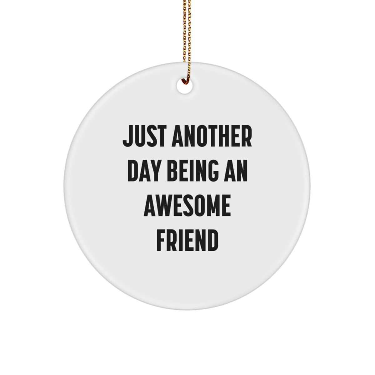 Friend Keepsake Christmas Ornament for Him Gift - Image 1