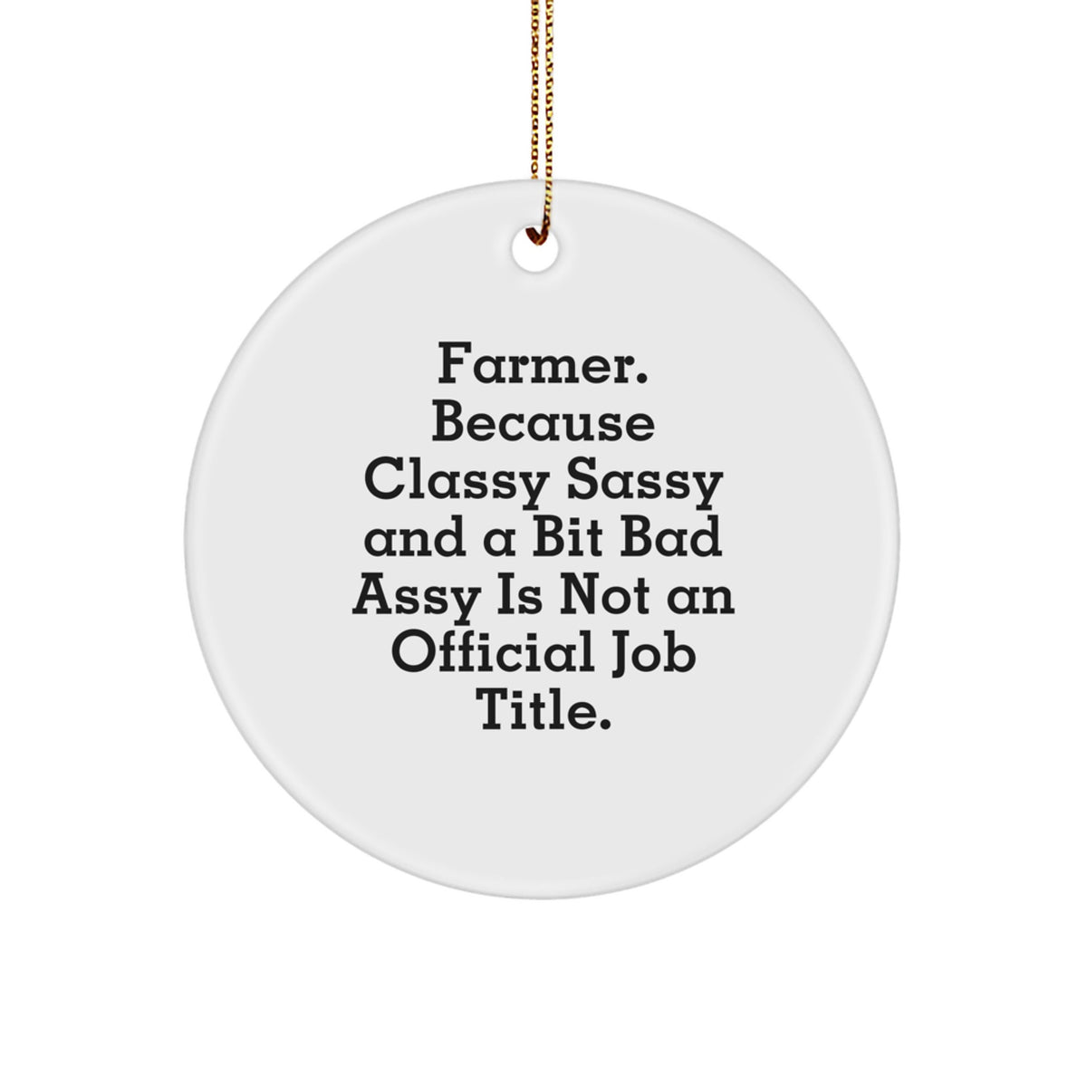 Farmer Christmas Ornament for Her Present – Bright Christmas Gift - Image 1