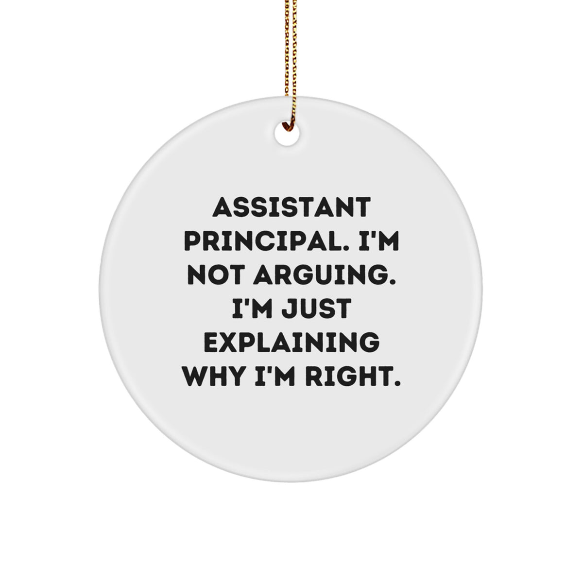 Christmas Ornament Gift for a Colleague Assistant Principal. I'm Not - Image 1