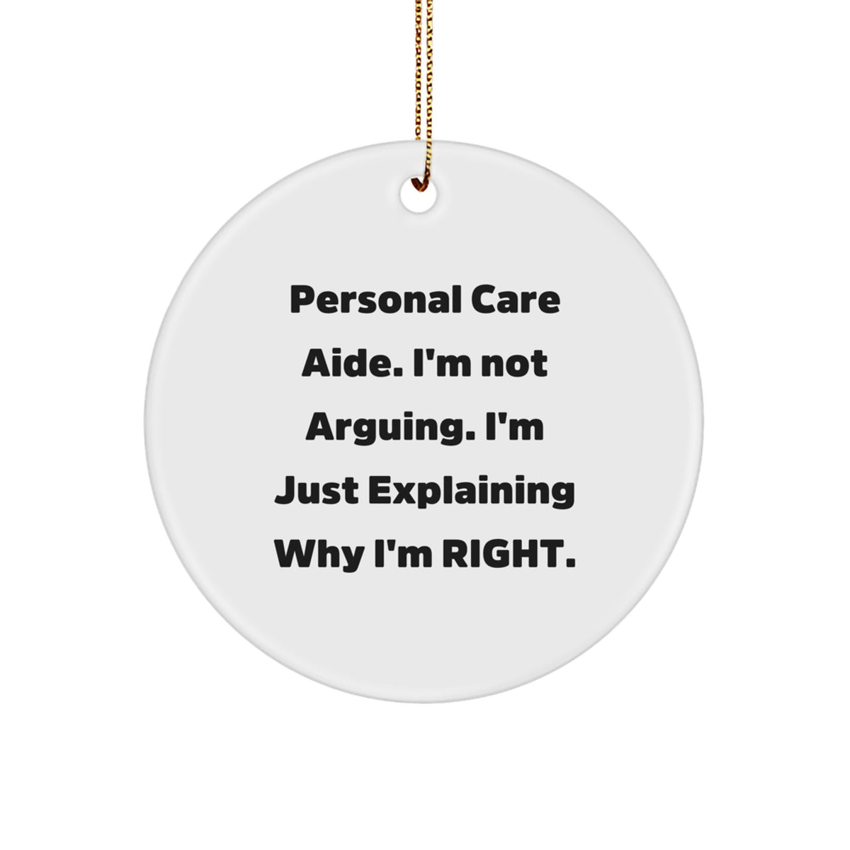 Christmas Gift for Roommates Collectible Personal Care Aide Ornament - Image 1