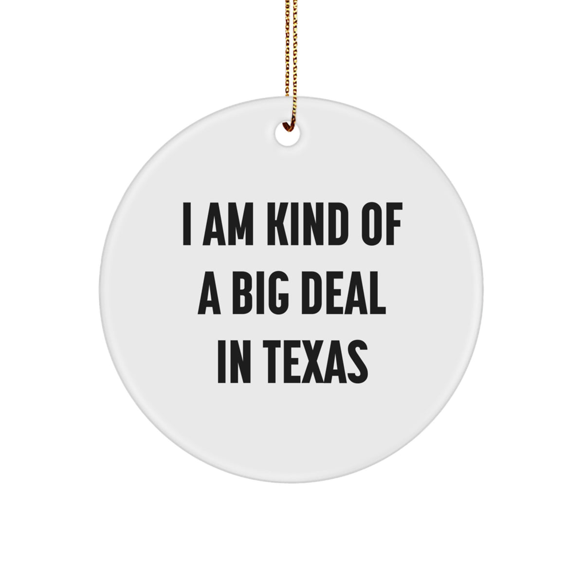 Texas Christmas Ornament I Am Kind Of A Prime Selection In Texas Gift - Image 1