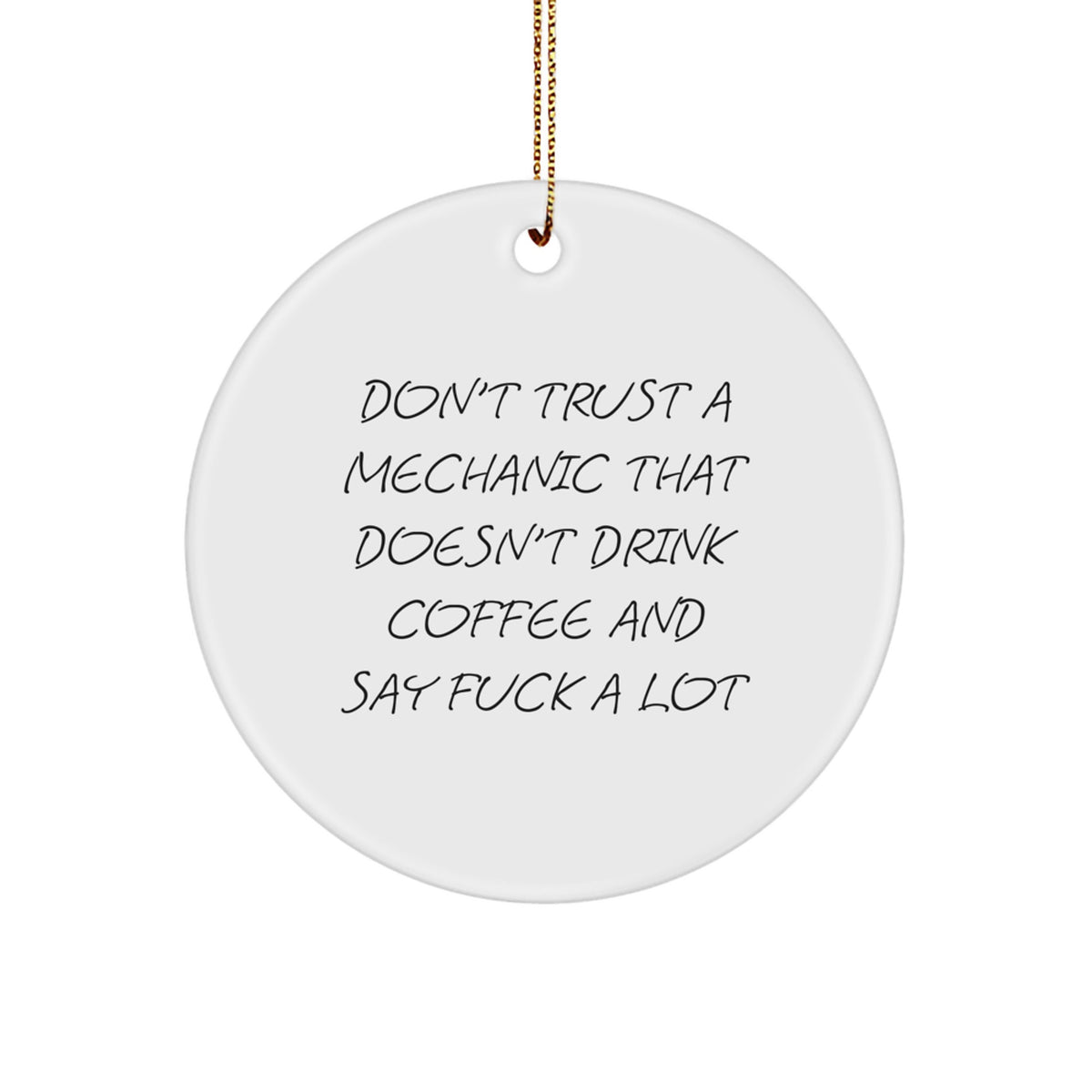 Christmas Gift Funny Mechanic Christmas Ornament - Surprise for Teens - Image 1