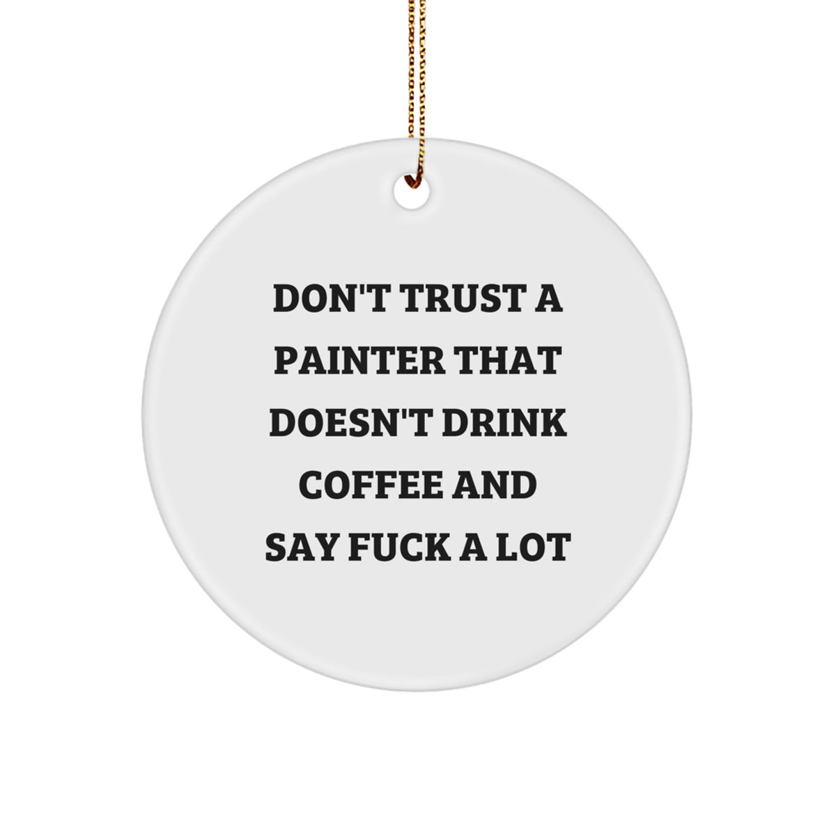 Painter Circle Ornament Bright Favorite for Kids Christmas Gift - Image 1