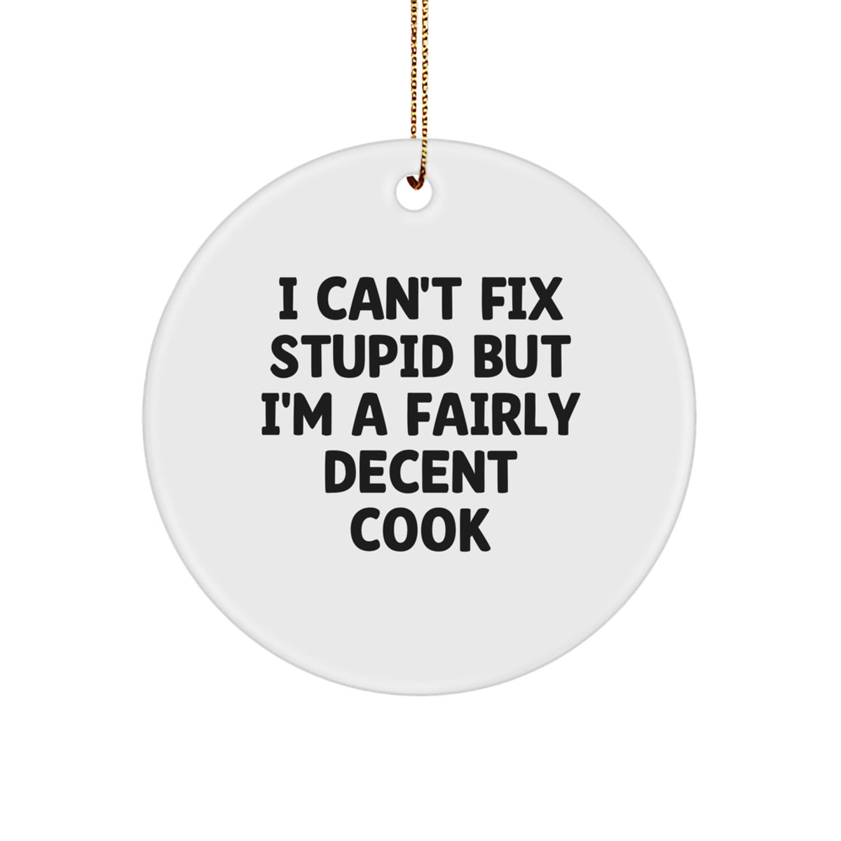Cook Circle Ornament Keepsake for Him Festive Christmas Gift - Image 1