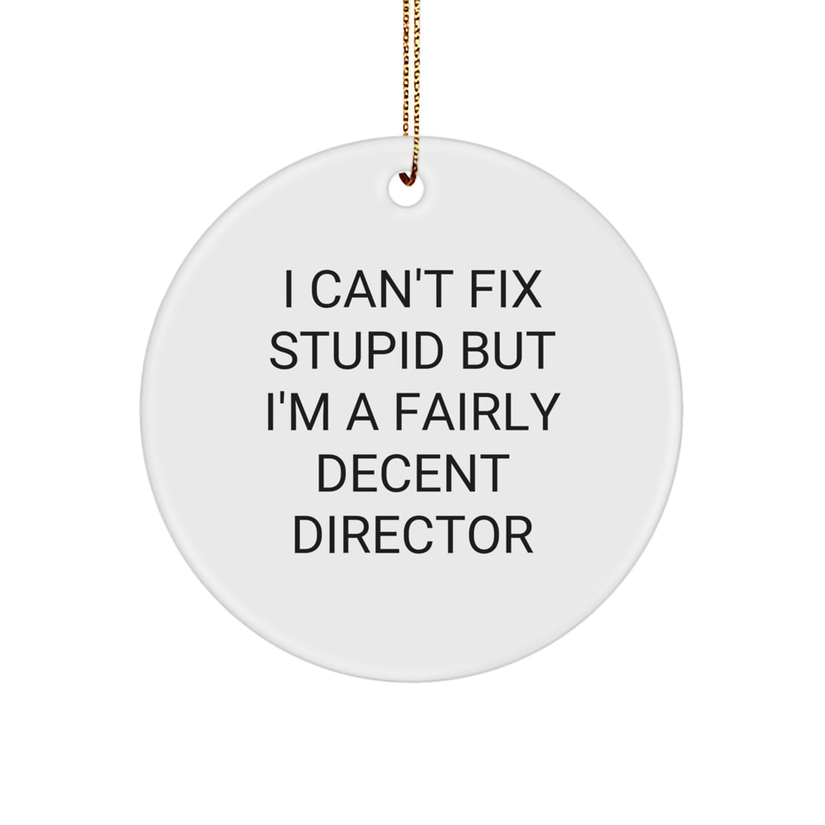 Witty Director Circle Ornament Novelty for Friends Christmas Gift - Image 1