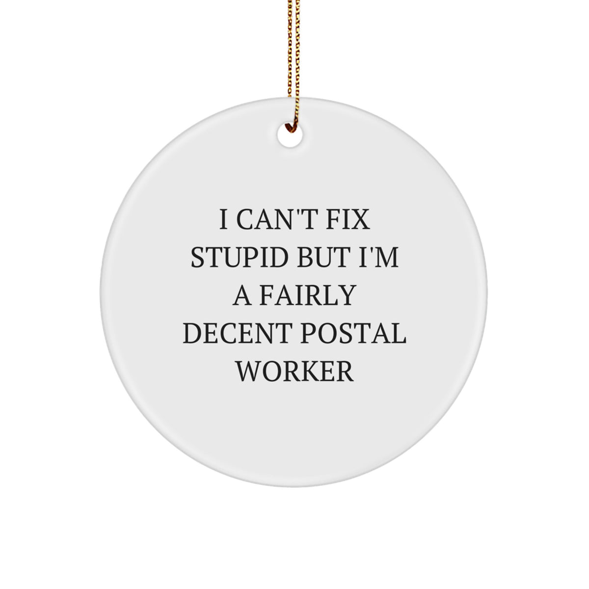 Postal Worker Keepsake Christmas Ornament for Him Gift - Image 1