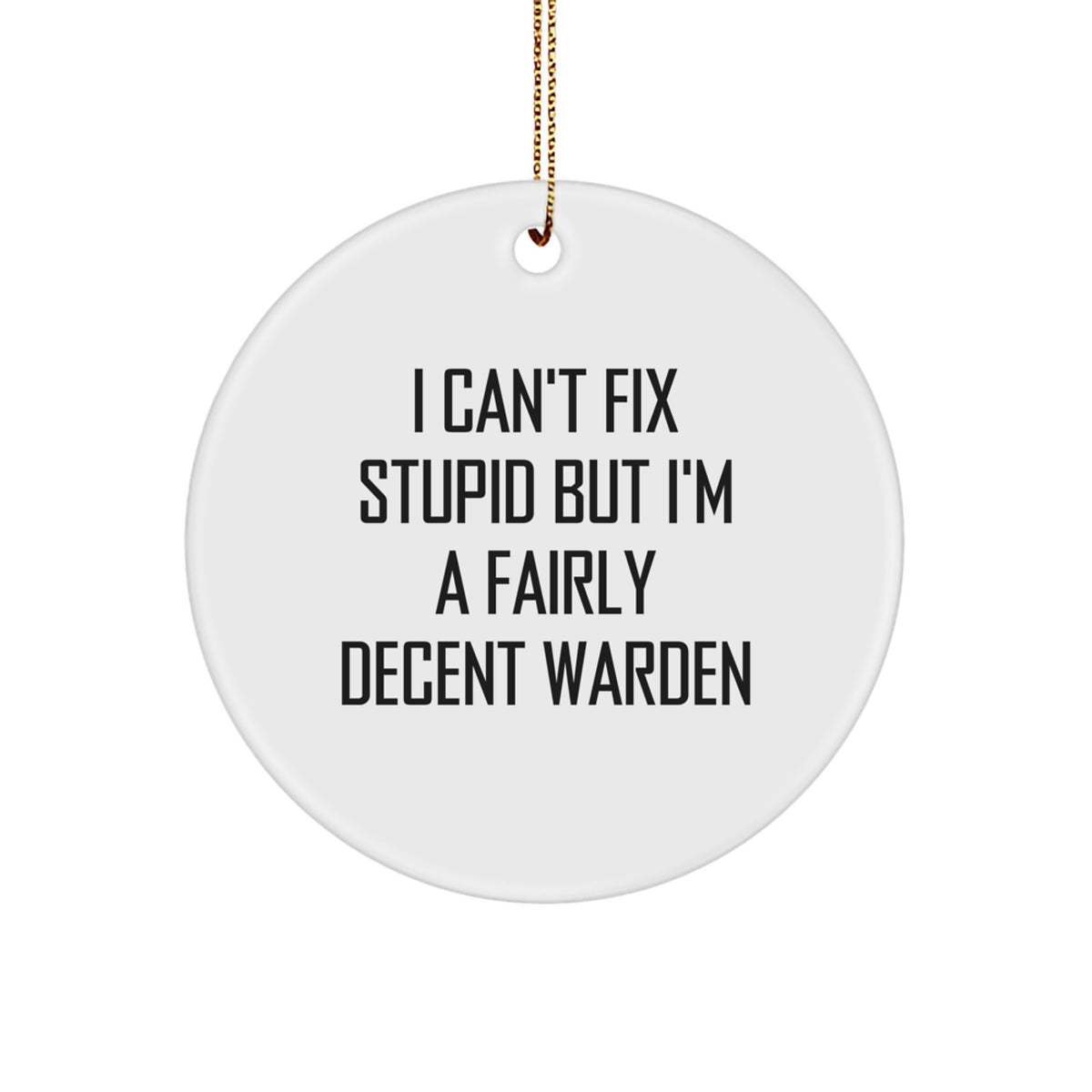 Warden Circle Ornament for Neighbors Collectible Christmas Gift - Image 1