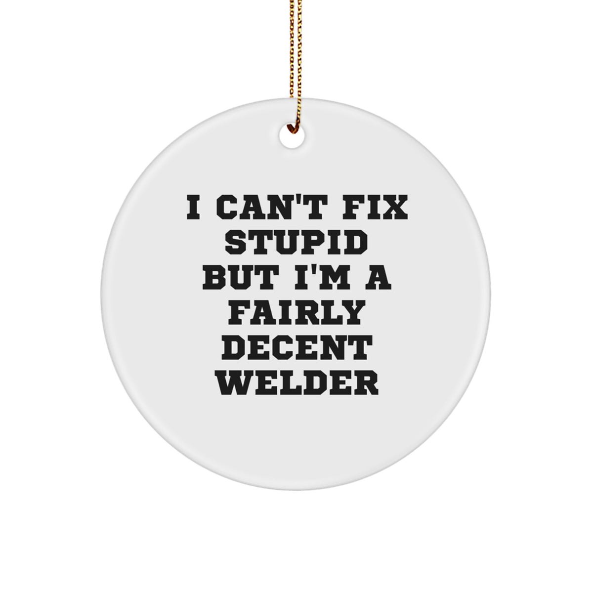Welder Keepsake Christmas Ornament for Him Holiday Unique Gift - Image 1