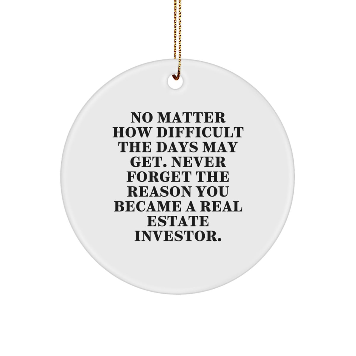 Real Estate Investor Christmas Ornament Collectible for Neighbors Gift - Image 1