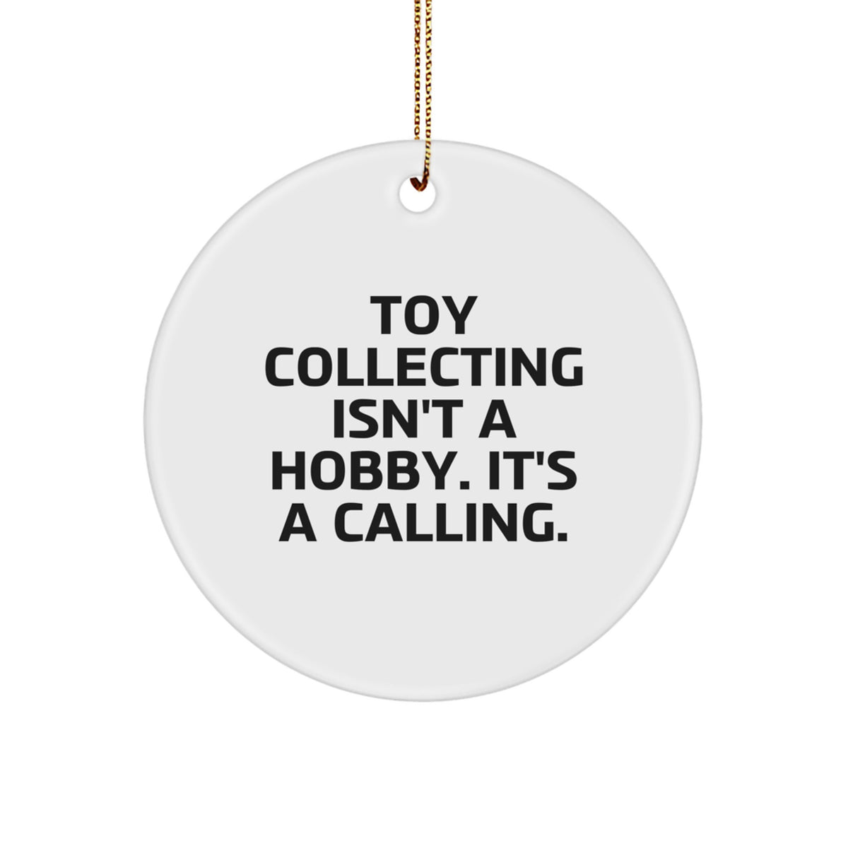 Toy Collecting Circle Ornament for Neighbors Collectible Christmas Gift - Image 1