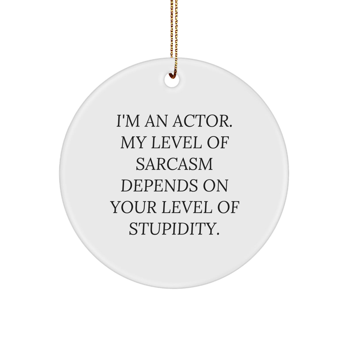 Actor Christmas Ornament Gift for a Colleague - Companion Keepsake - Image 1