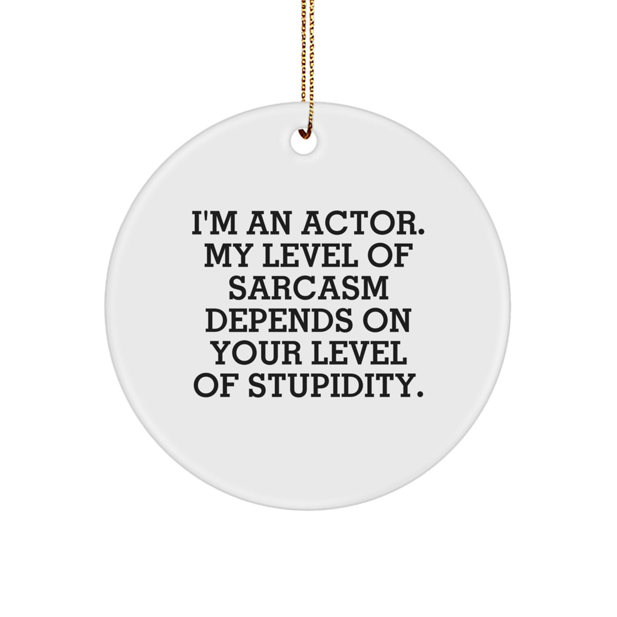 Actor Christmas Ornament Gift Essential Keepsake for a Best Friend - Image 1