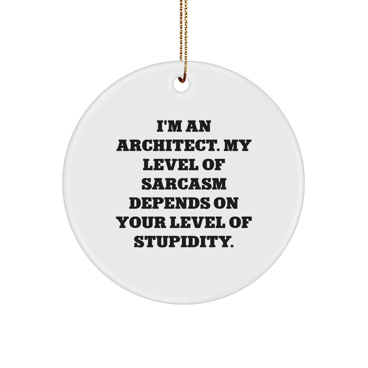 Architect Keepsake Christmas Ornament for Him Gift - Image 1