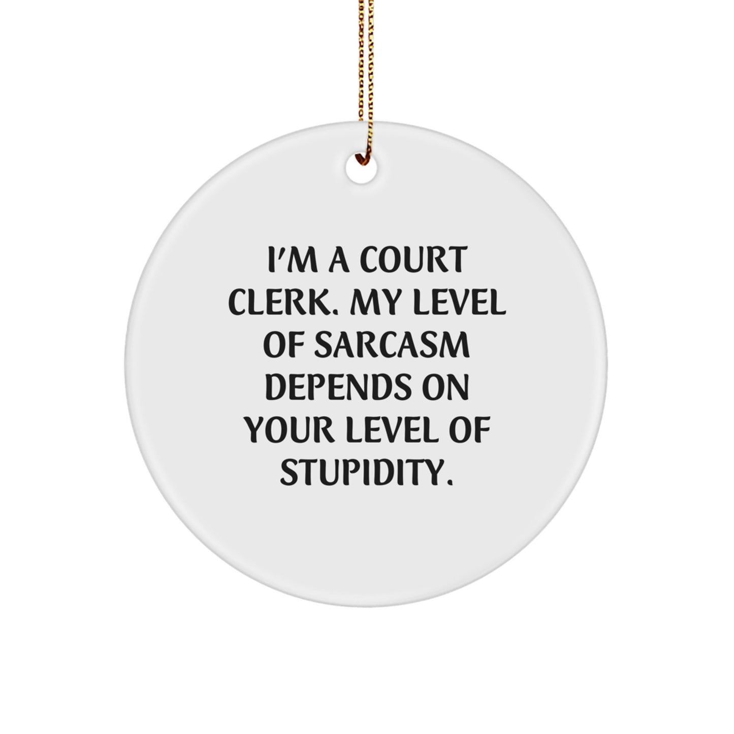 Funny Court Clerk Christmas Unique Gifts from Friends for Court Clerk - Image 1