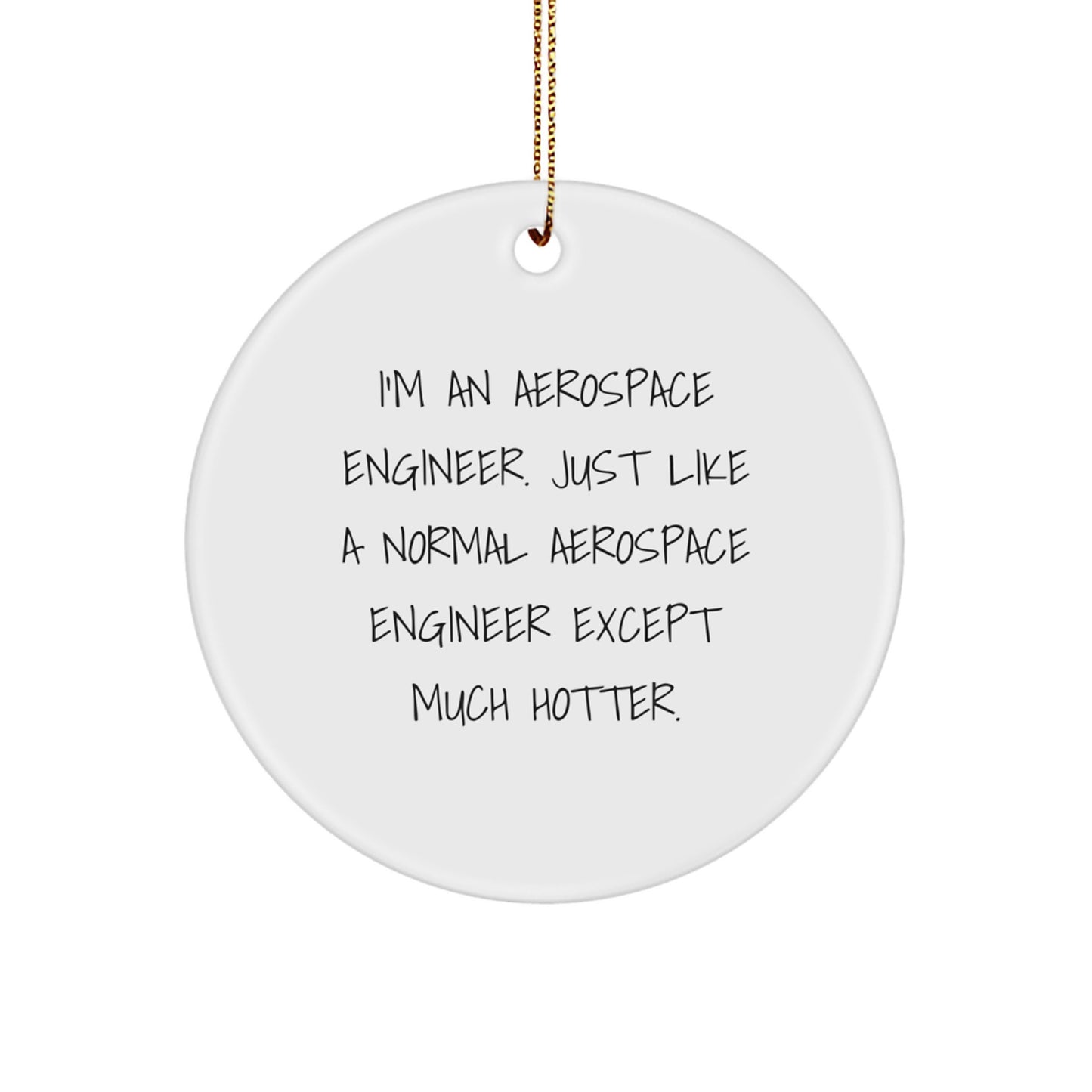 Aerospace Engineer Keepsake Christmas Ornament for Him Gift - Image 1