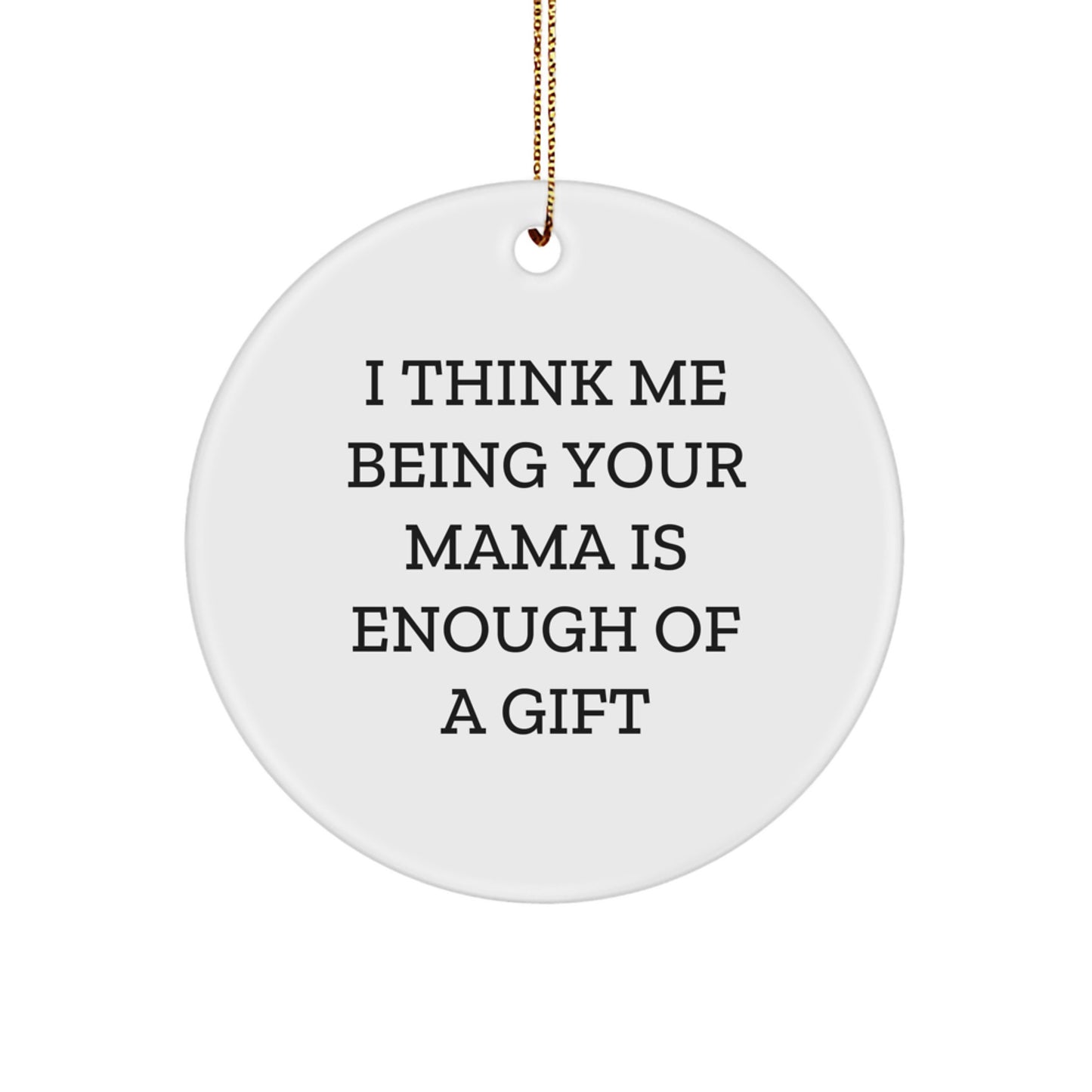 Funny Mama Circle Ornament Gifts from Family for Mama - Christmas Unique - Image 1