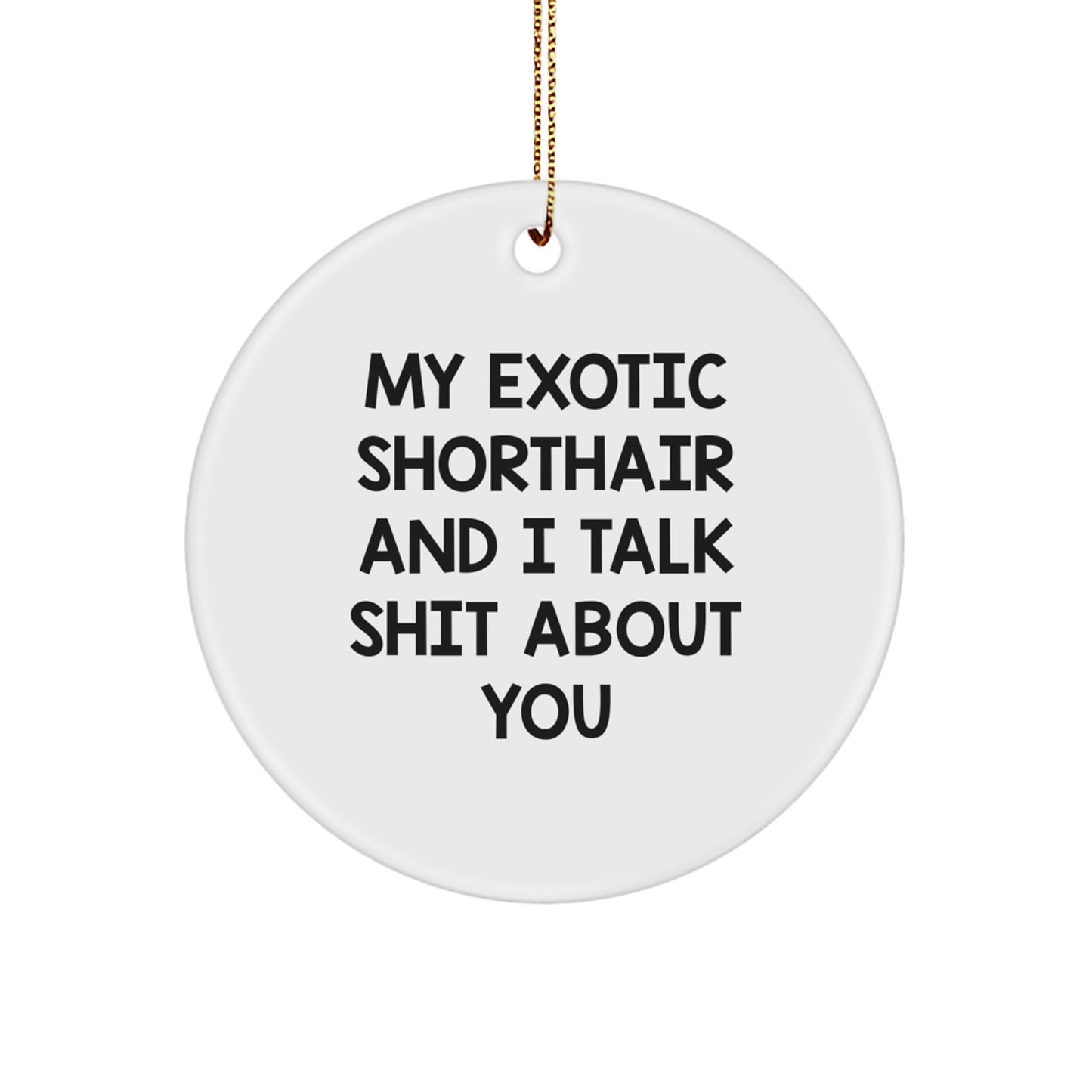 Funny Exotic Shorthair Cat Lover Gifts from Friends to Exotic Shorthair Cat Owners at Christmas Unique Gifts - Image 1