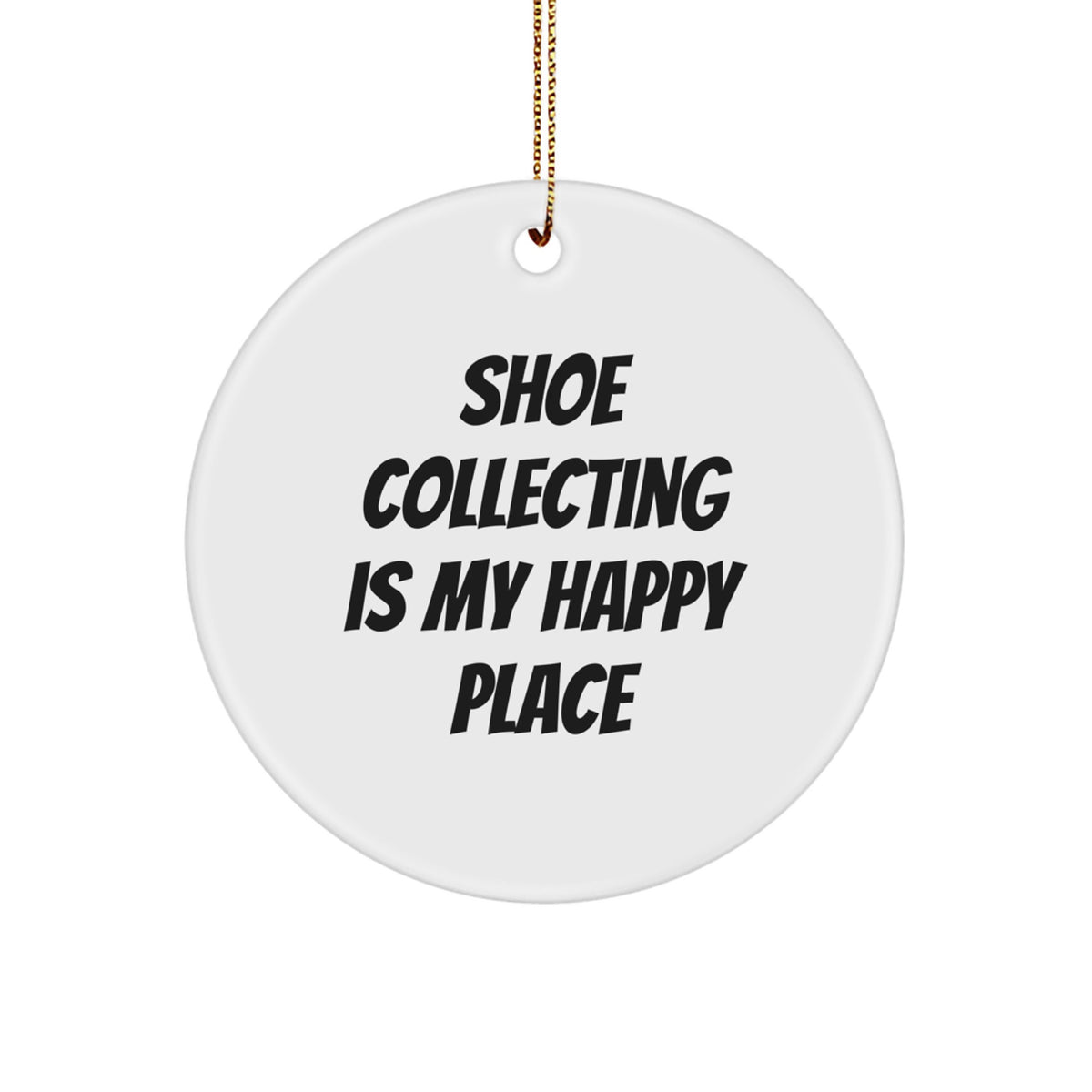 Christmas Unique Gift for Her Shoe Collecting Present Ornament - Image 1