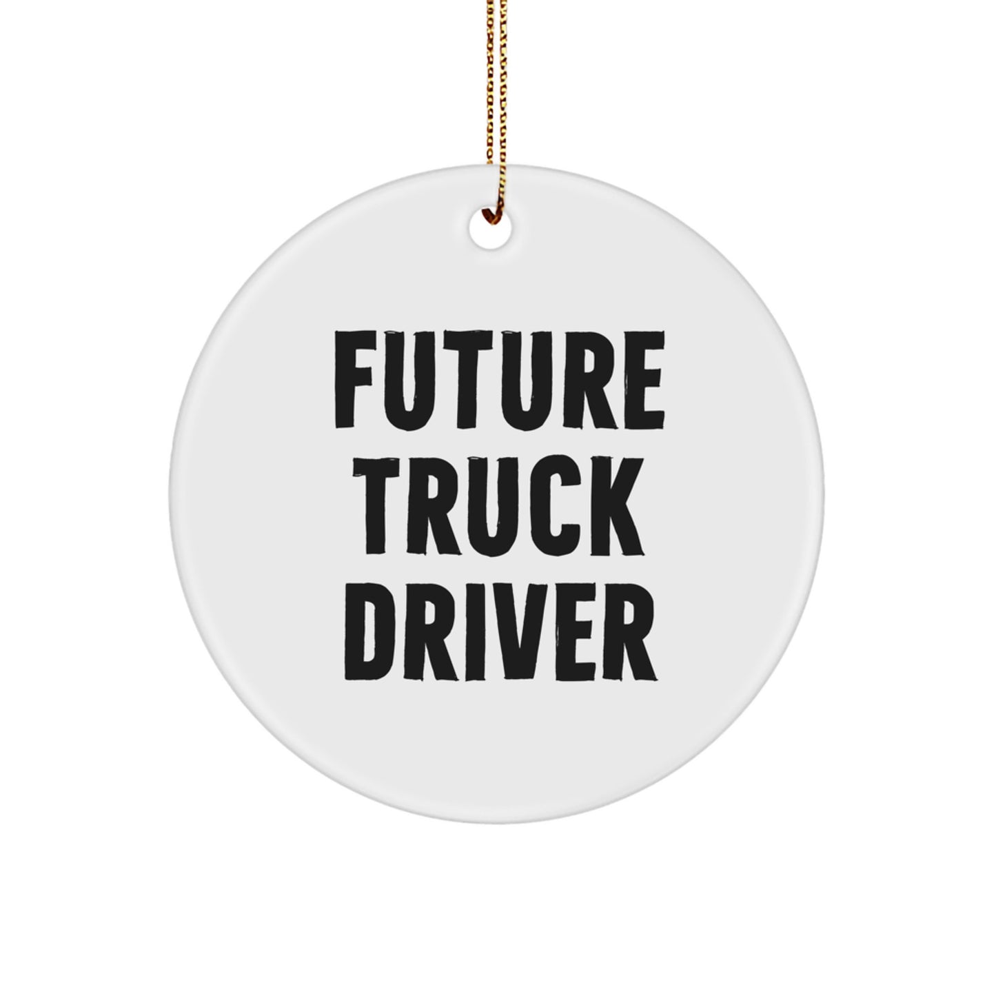 Funny Truck Driver Gifts for Men, Christmas Unique Ornaments for Future Truck Drivers - Image 1