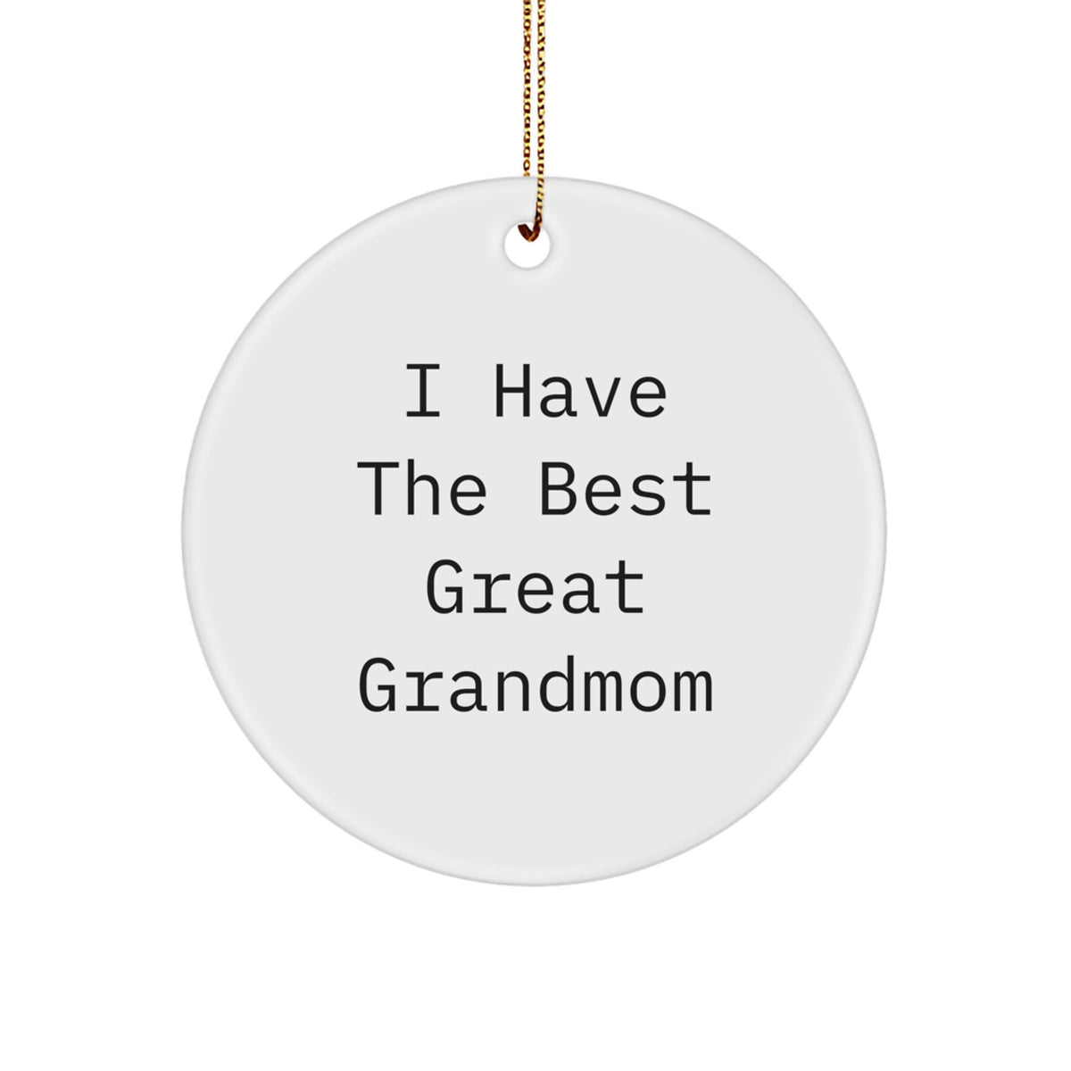 Cheerful Grandmom Circle Ornament Gift for Friends Novelty Christmas - Image 1