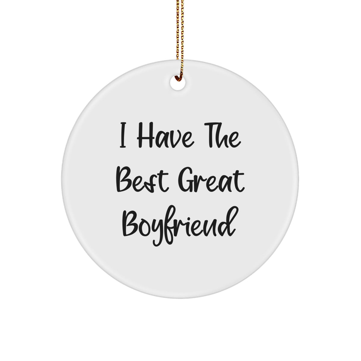 Boyfriend Keepsake Vibrant Sublimation Christmas Ornament for Him Gift - Image 1