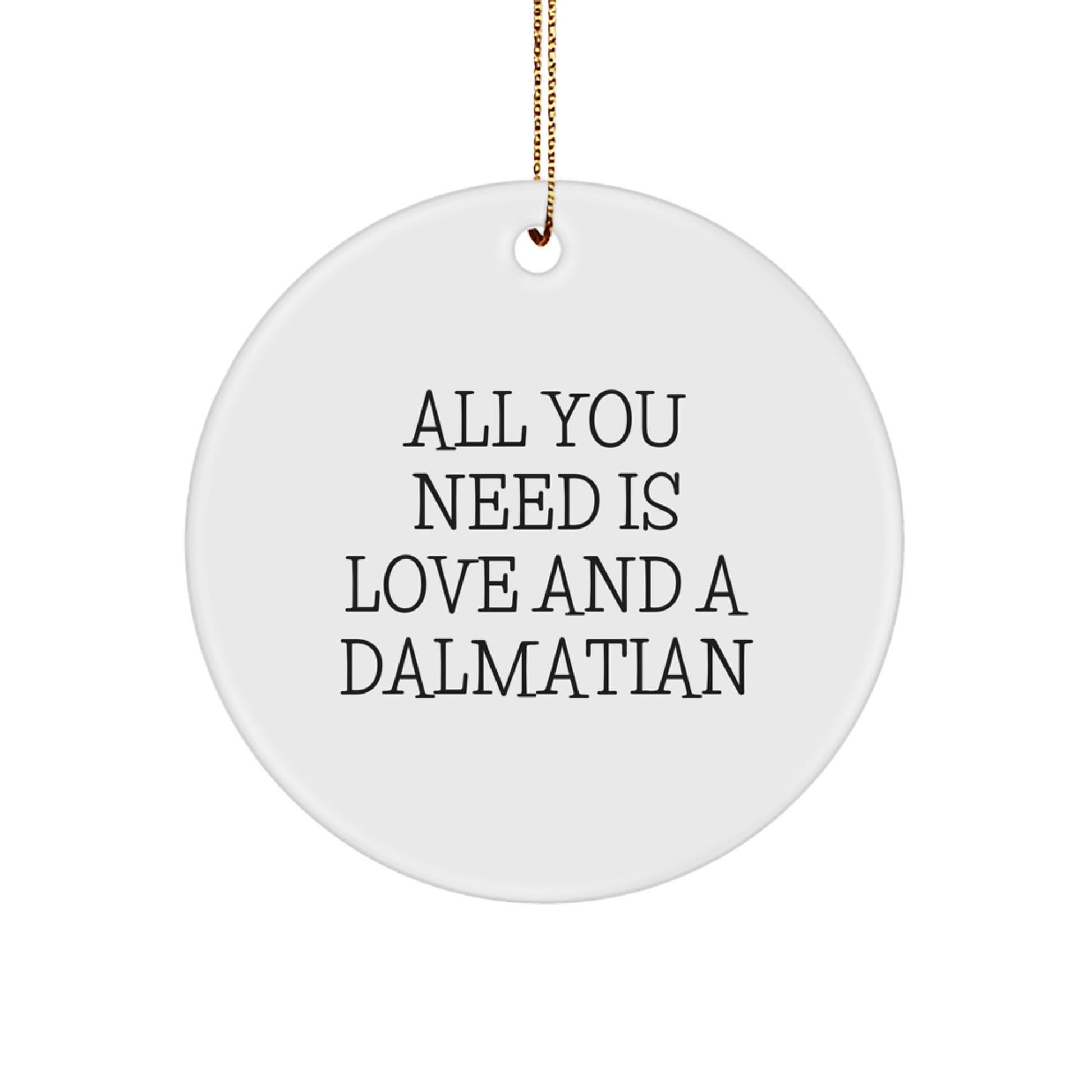 Dalmatian Dog Circle Ornament Gifts from Friends, Inspirational Christmas Decorations for Dalmatian Dog Lovers - Image 1