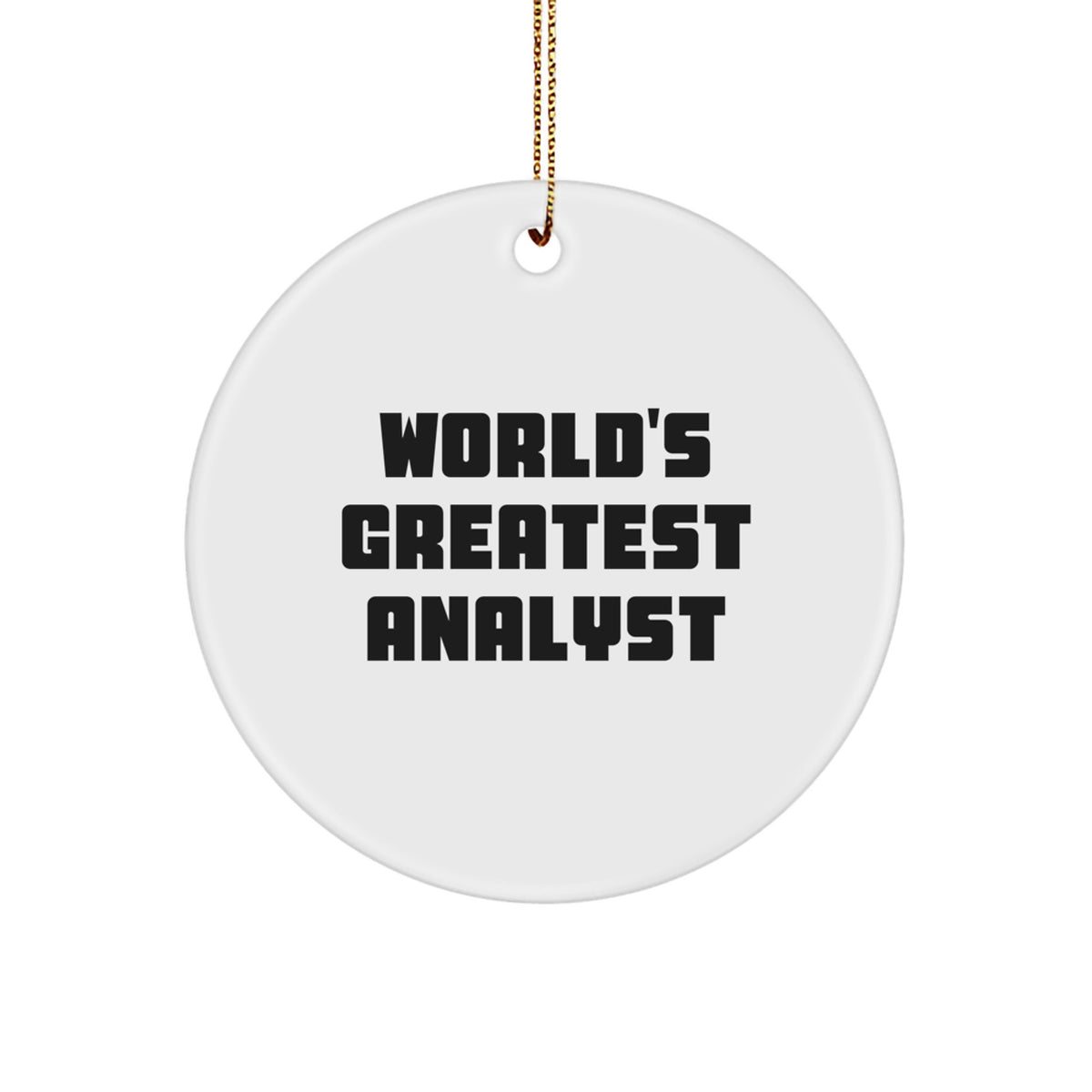 Analyst Keepsake Christmas Ornament for Him Gift - Image 1
