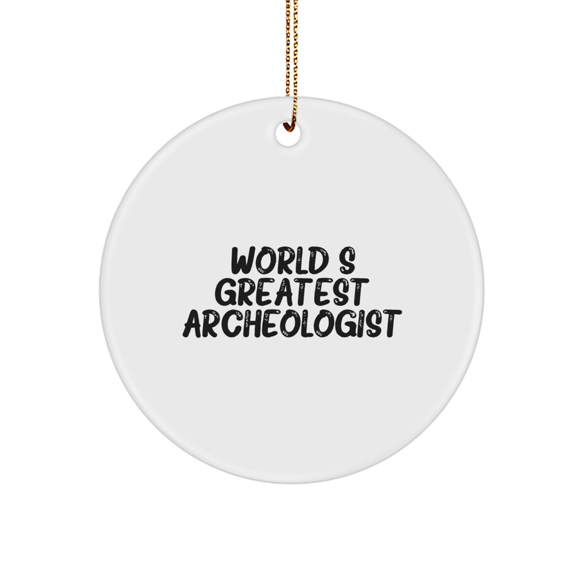 Christmas Gift for Her Archeologist Circle Ornament Present - Image 1