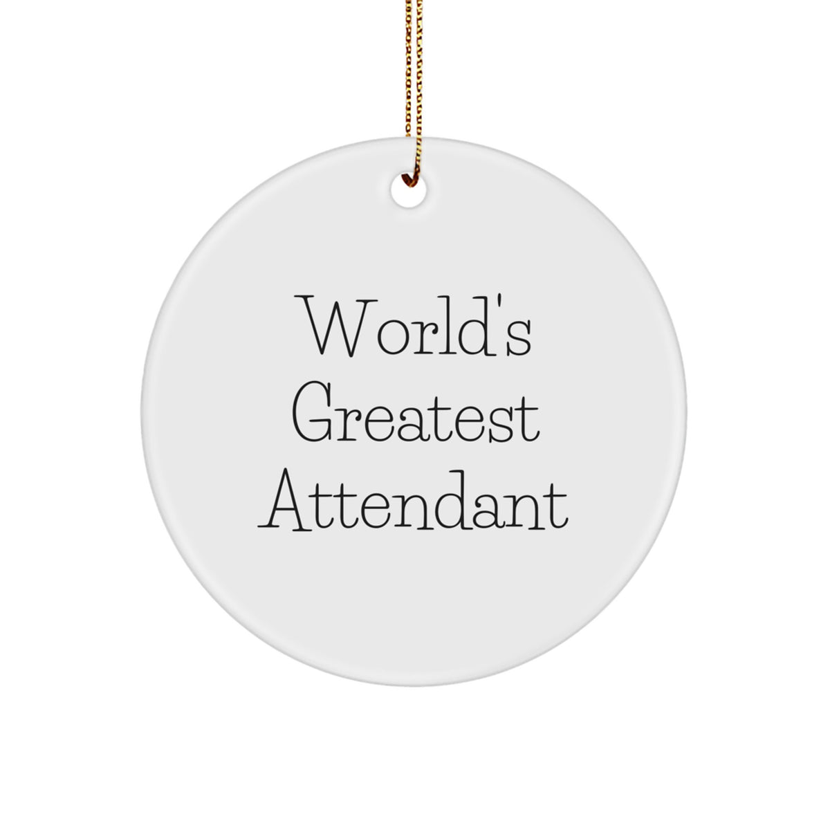 Attendant Keepsake Christmas Ornament for Him Gift – Bright Holiday - Image 1